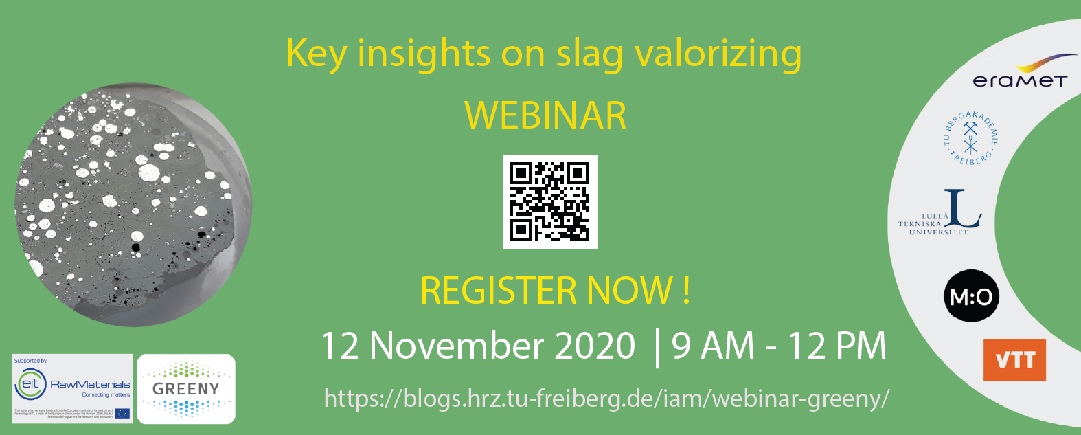 GREENY webinar: Key insights on Slag valorizing 